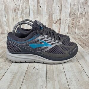 Brooks Addiction 13 Women's‎ Running Shoes Gray Blue Low Top Size 8